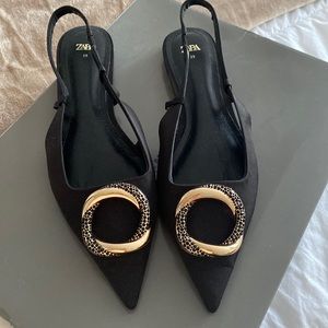 Sling back flats